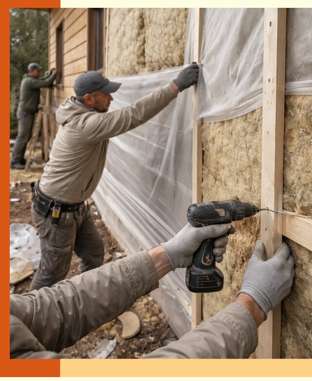 Утепление дома из бруса в Иваново качественно и долговечно