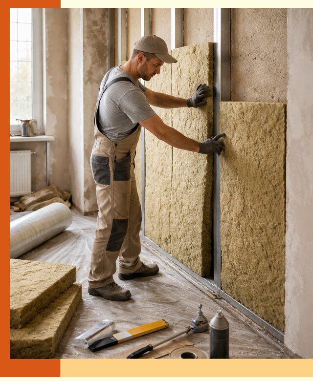 Утепление квартиры в Иваново — комплексная теплоизоляция стен и полов