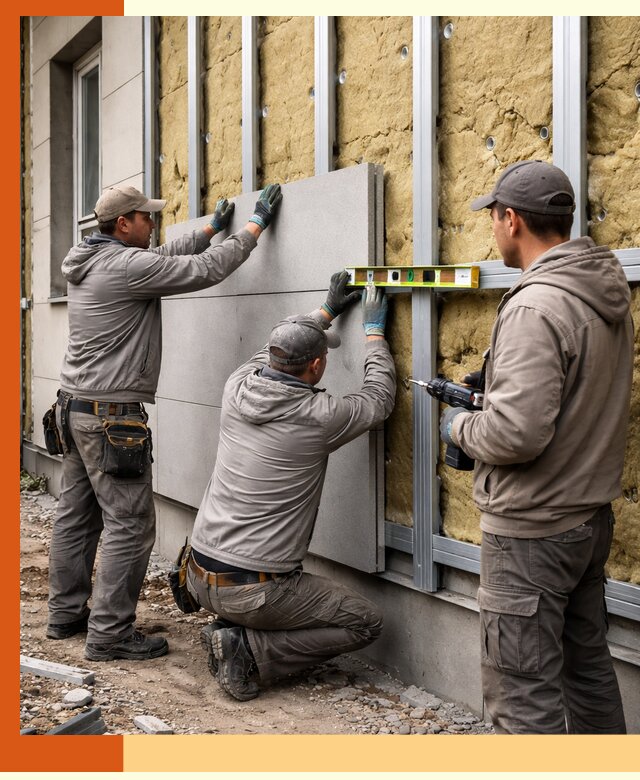 Утепление вентилируемого фасада под ключ в Иваново