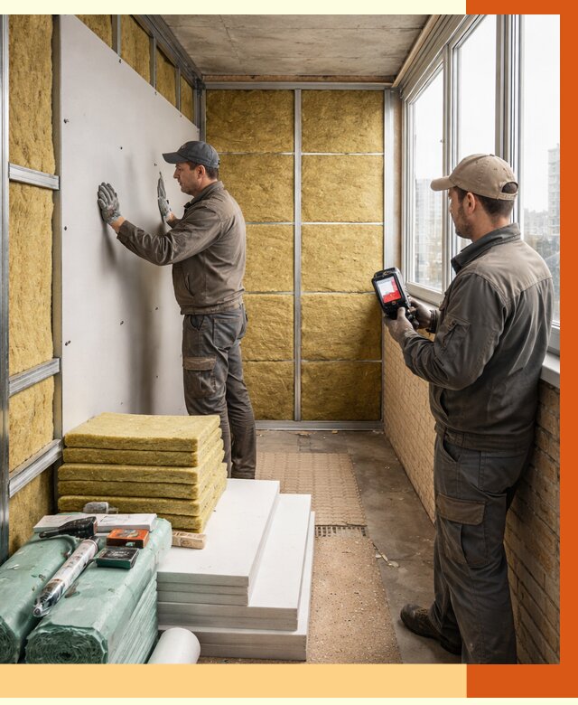 Утепление балкона в Иванове от 4649 руб. под ключ | ТепломастерВнв