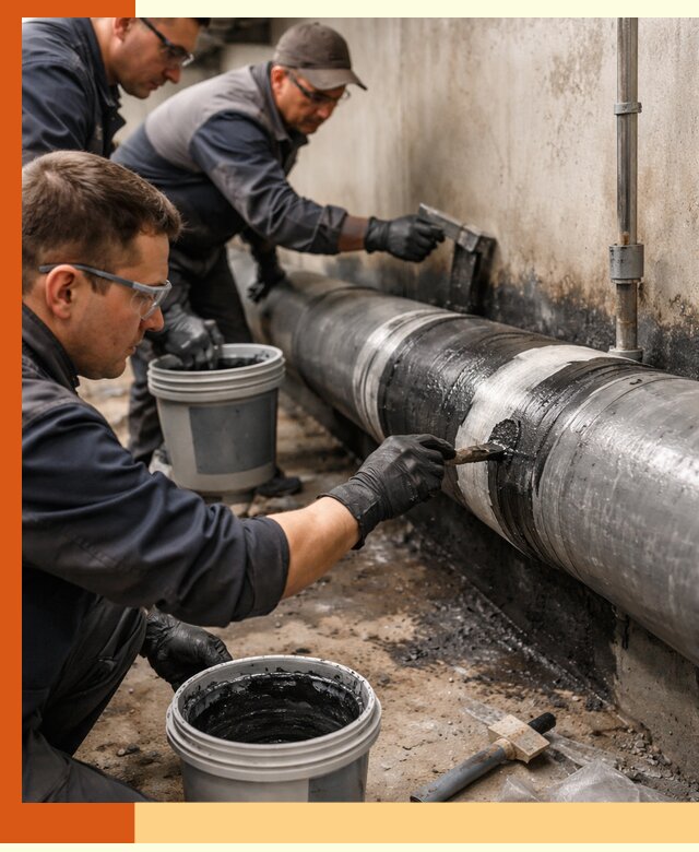 Гидроизоляция труб в Иваново — защита и герметизация коммуникаций